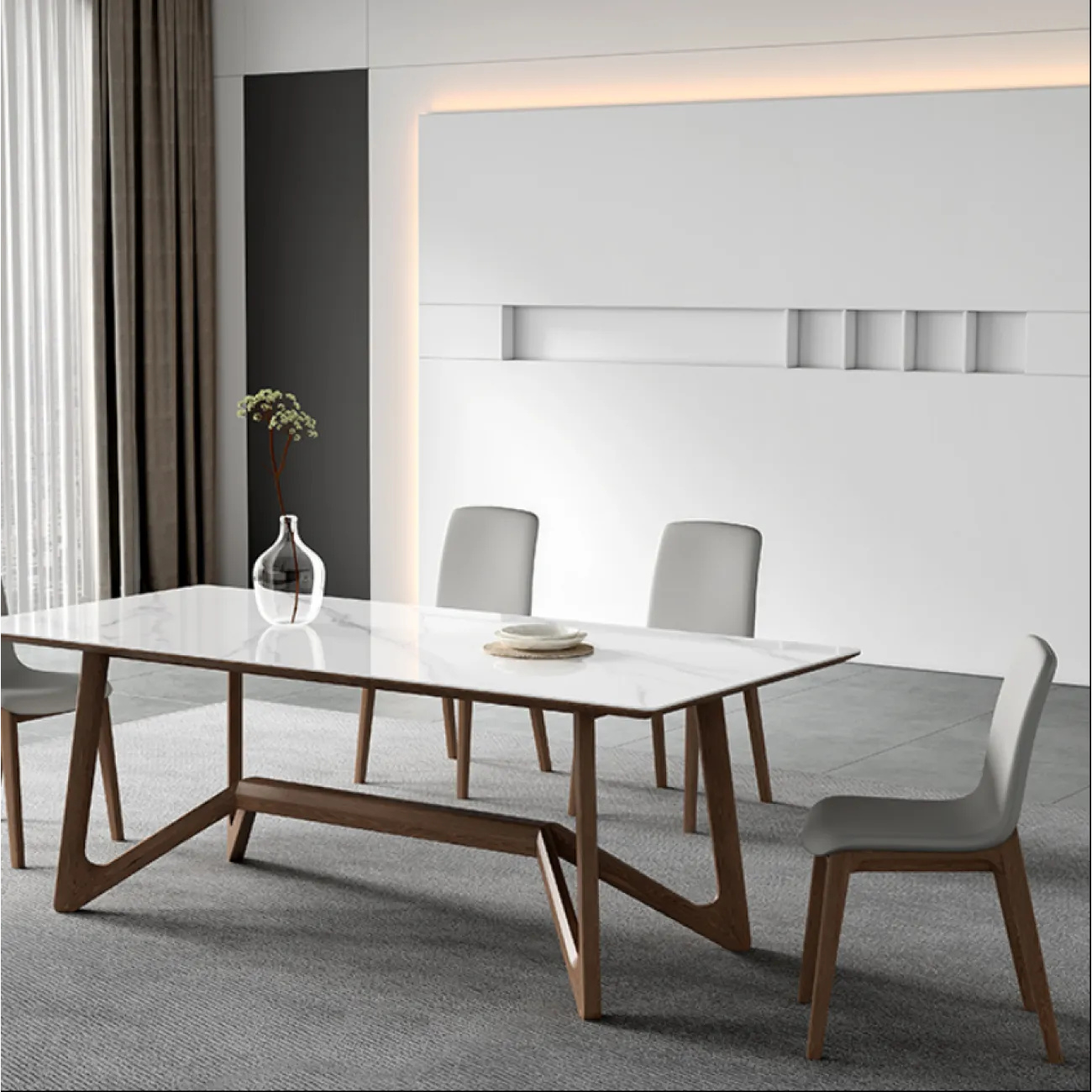 Современный легкий обеденный стол LaLume AR21242-23