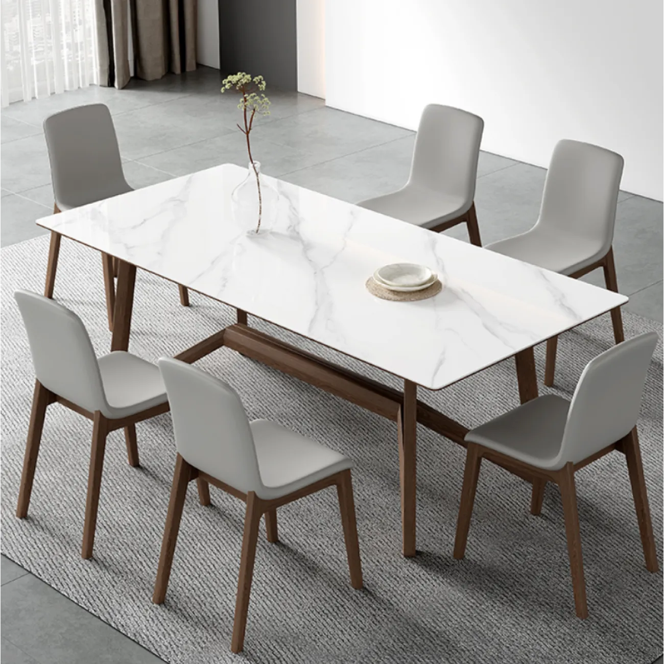 Современный легкий обеденный стол LaLume AR21242-23