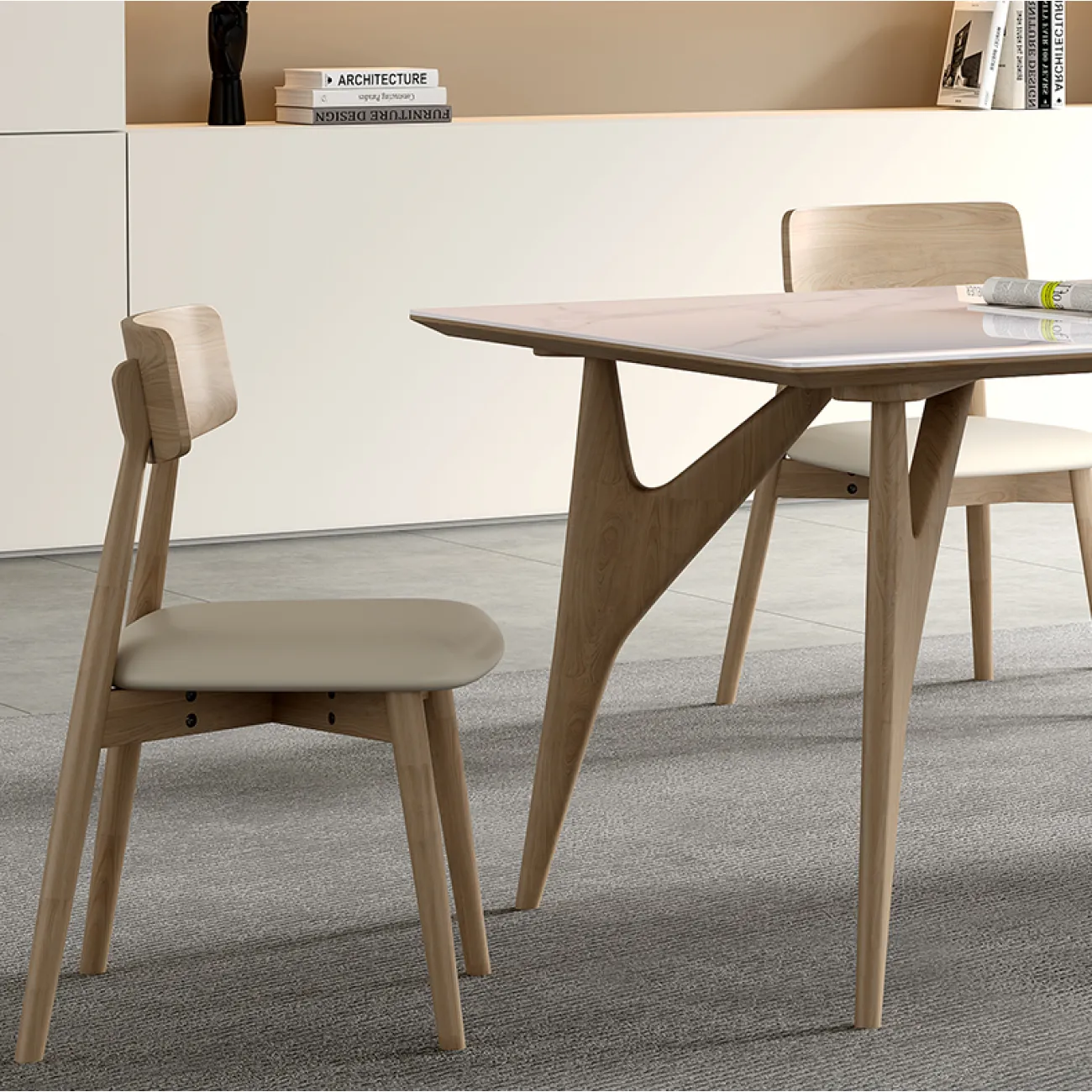 Скандинавский  обеденный стол LaLume AR21243-23