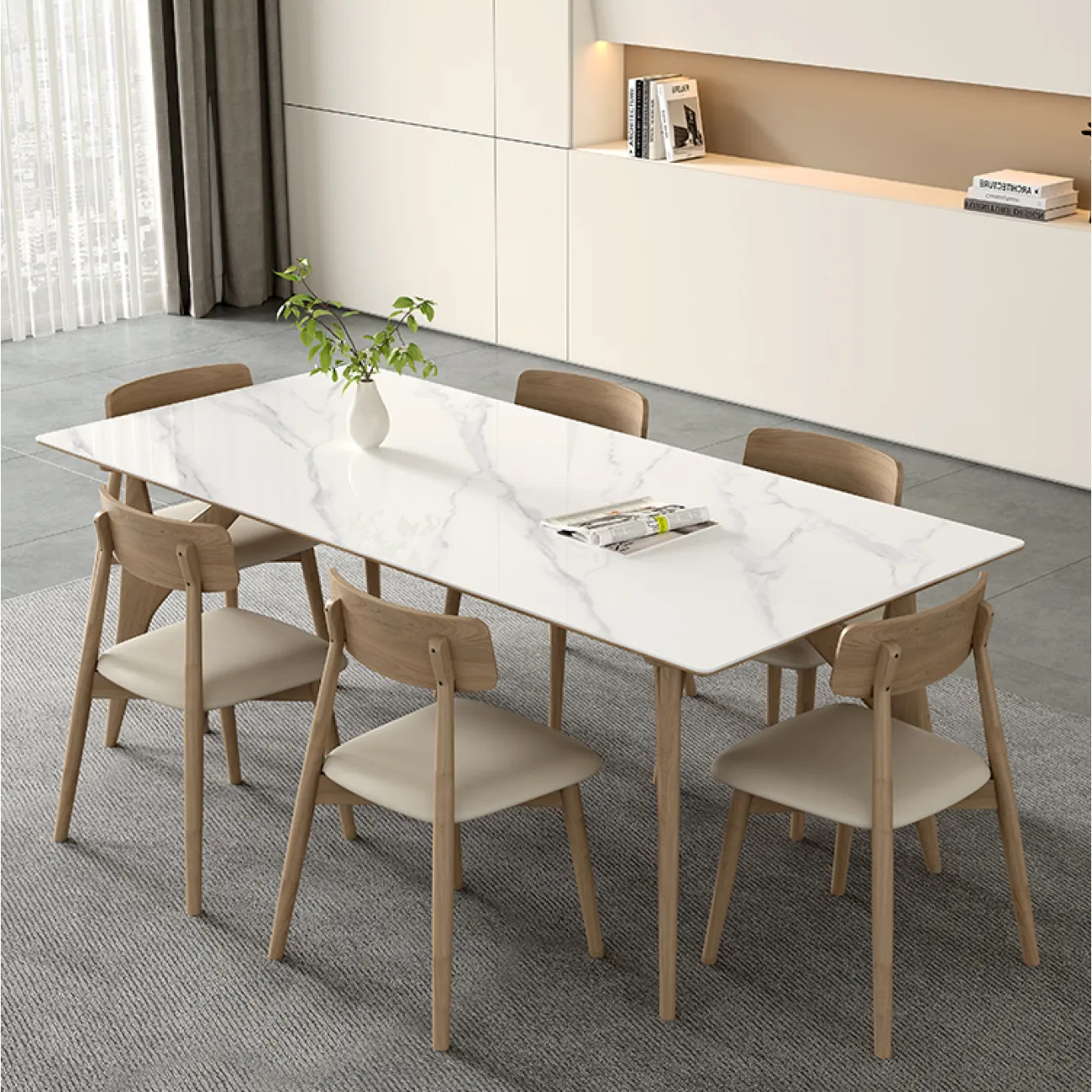 Скандинавский  обеденный стол LaLume AR21243-23