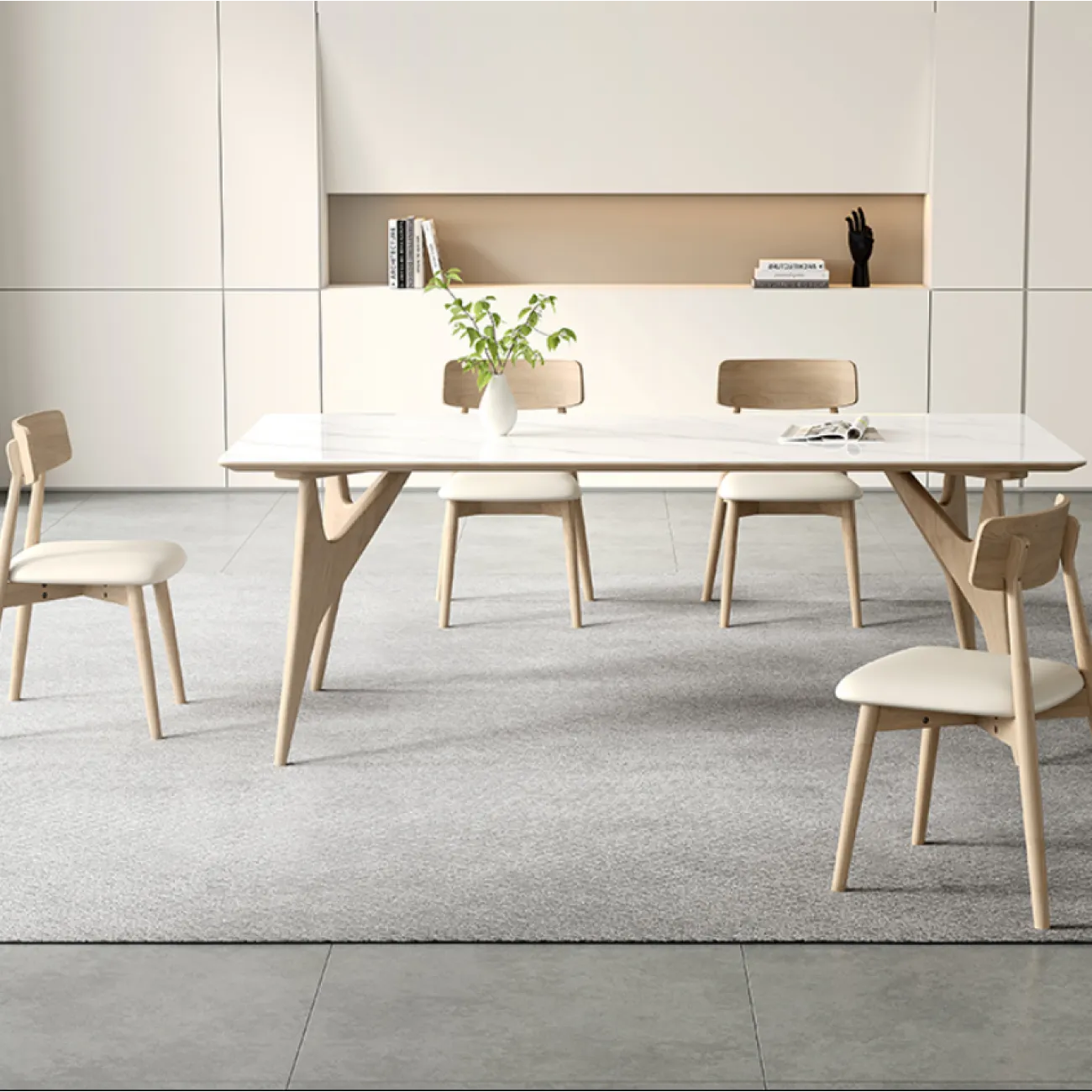 Скандинавский  обеденный стол LaLume AR21243-23