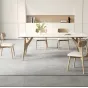 Скандинавский  обеденный стол LaLume AR21243-23 со стульями