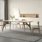 Скандинавский  обеденный стол LaLume AR21243-23 со стульями