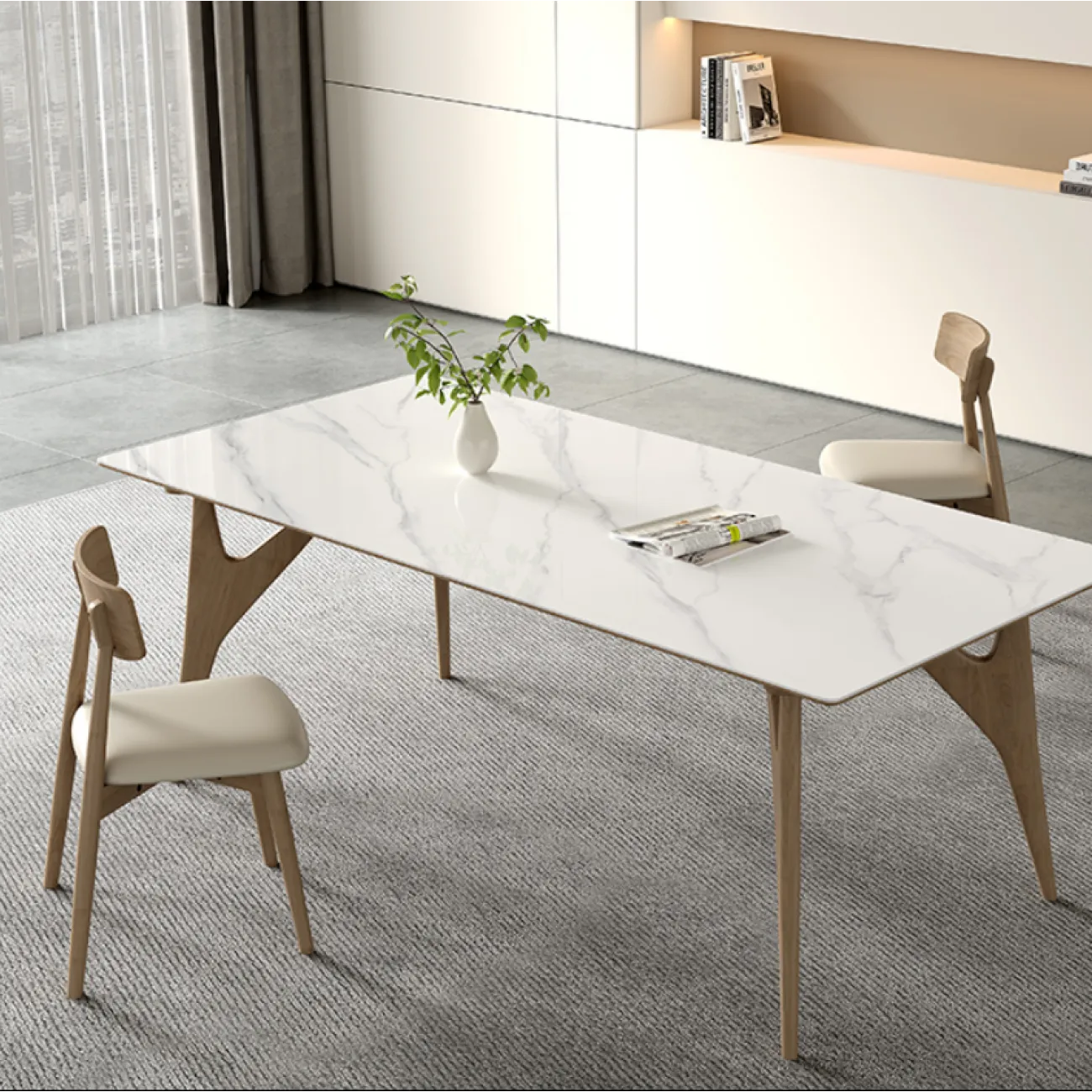 Скандинавский  обеденный стол LaLume AR21243-23