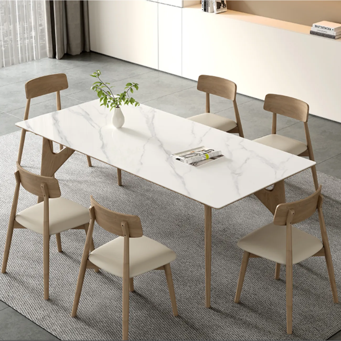 Скандинавский  обеденный стол LaLume AR21243-23