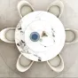 Круглый обеденный стол из сланца LaLume AR21244-23