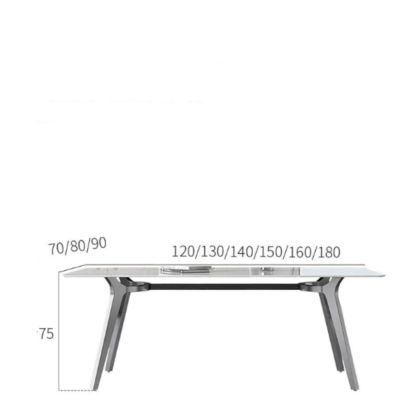 Обеденный стол из сланца LaLume AR21249-23