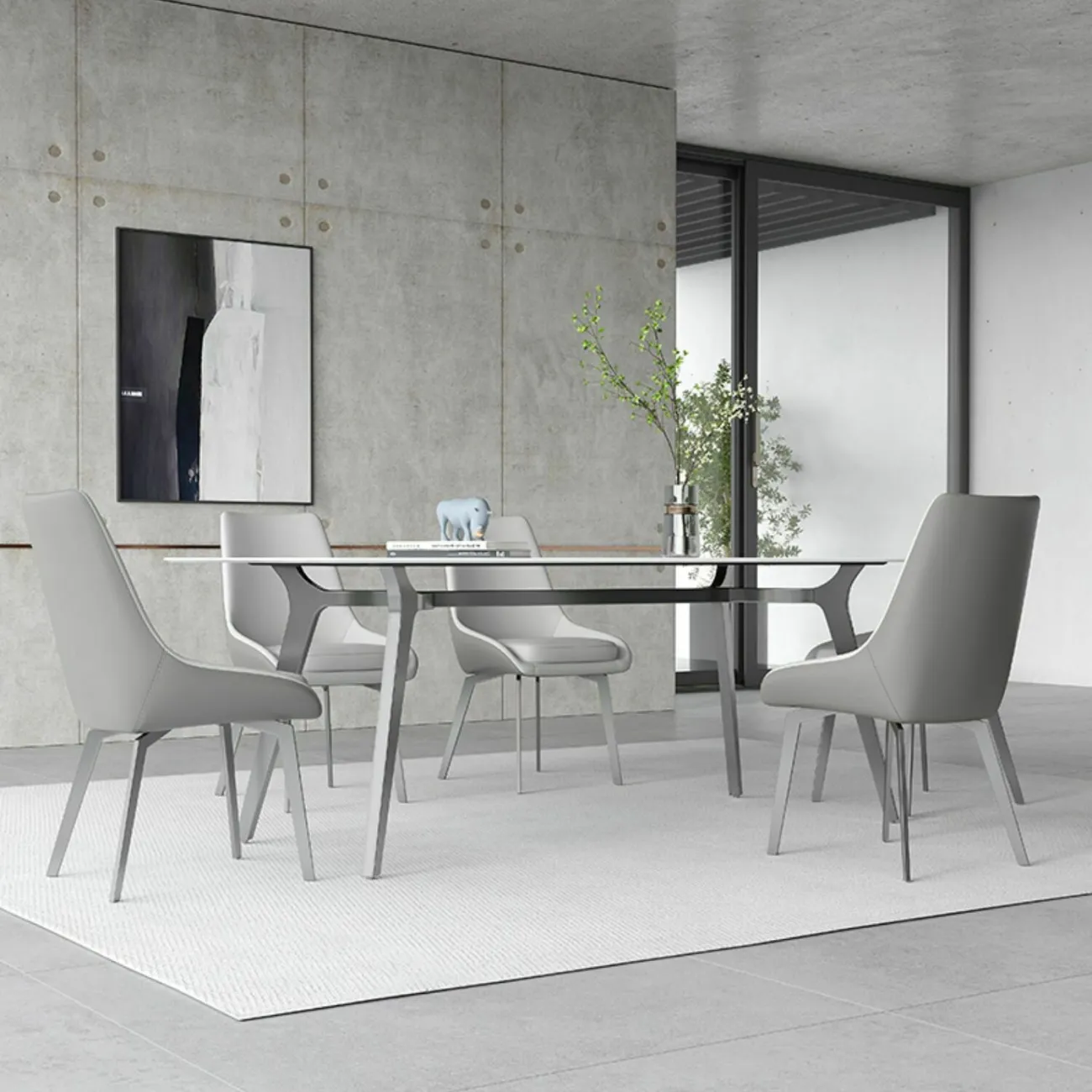 Обеденный стол из сланца LaLume AR21249-23