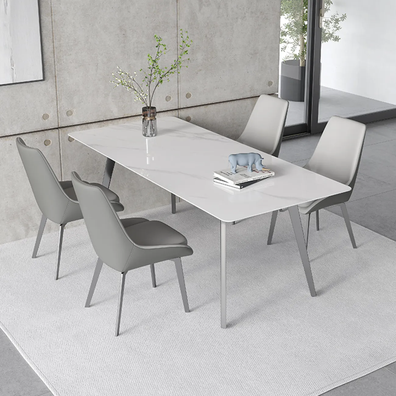 Обеденный стол из сланца LaLume AR21249-23