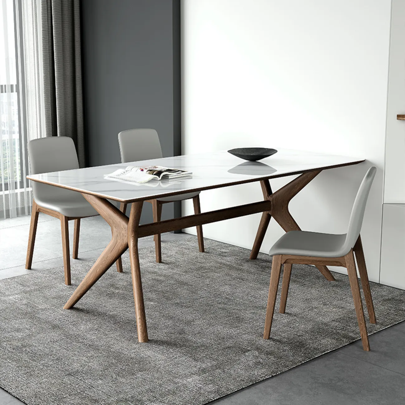 Обеденный стол из сланца LaLume AR21250-23