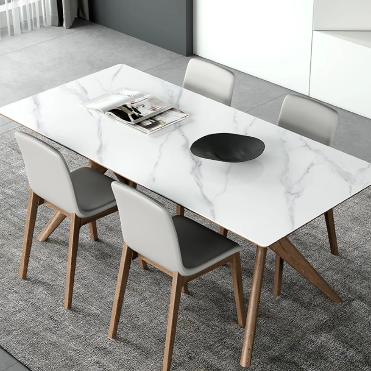 Обеденный стол из сланца LaLume AR21250-23