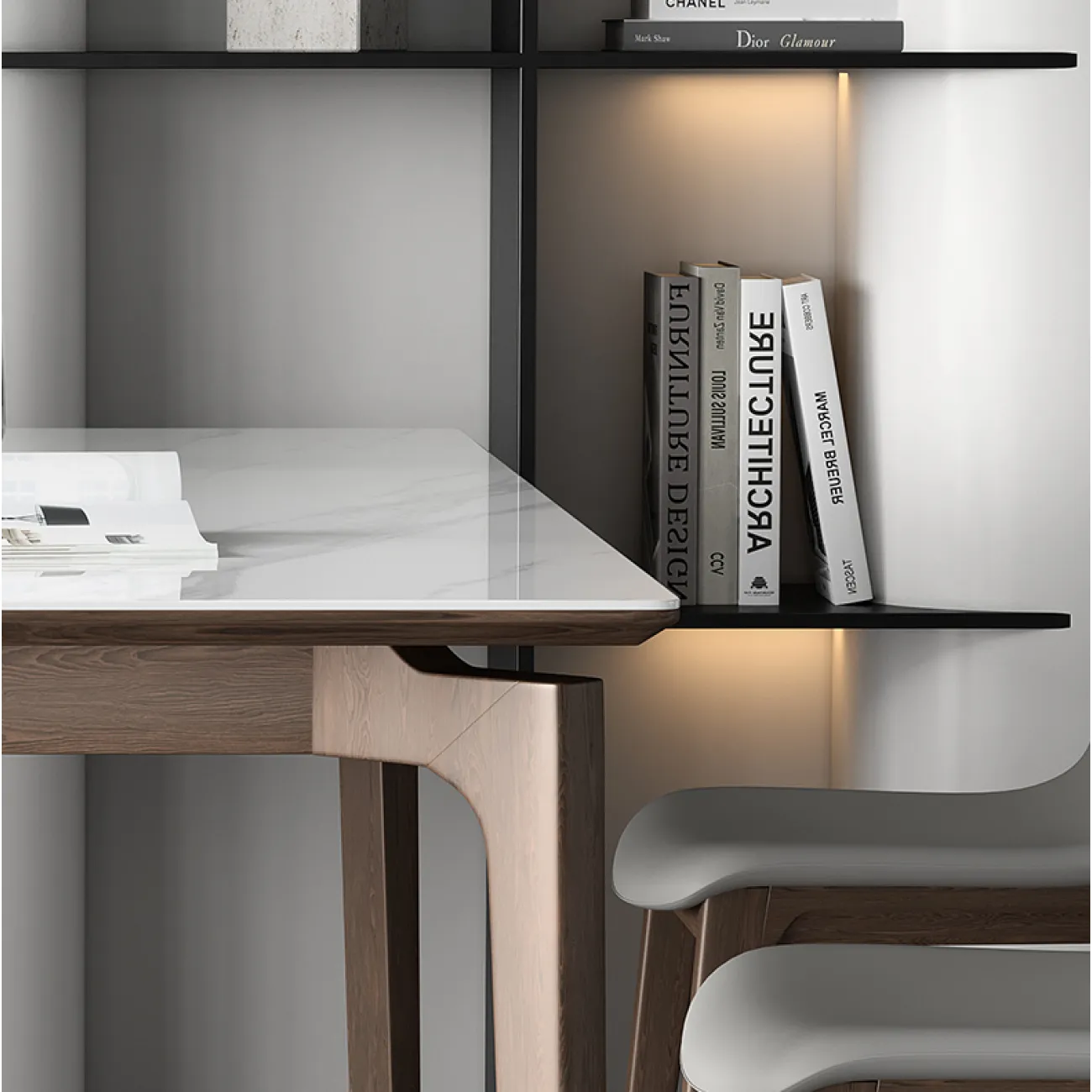 Современный минималистичный обеденный стол Lalume AR21257-23 Современный минималистичный обеденный стол Lalume AR21257-23