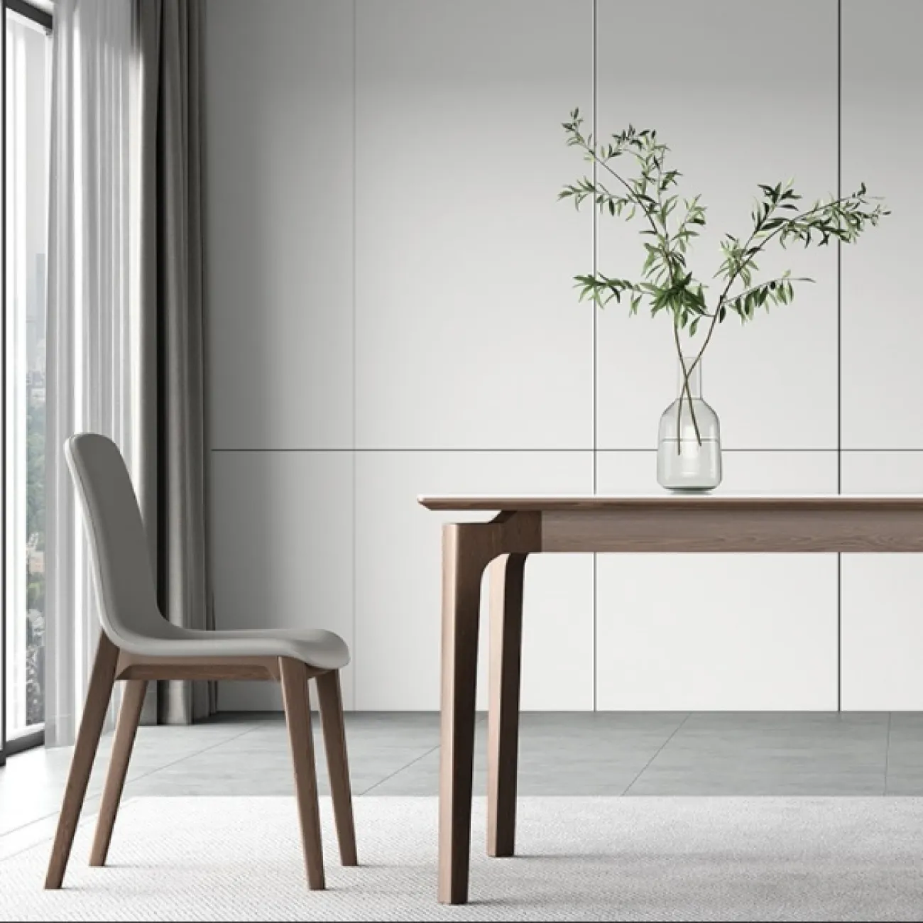 Современный минималистичный обеденный стол Lalume AR21257-23 Современный минималистичный обеденный стол Lalume AR21257-23