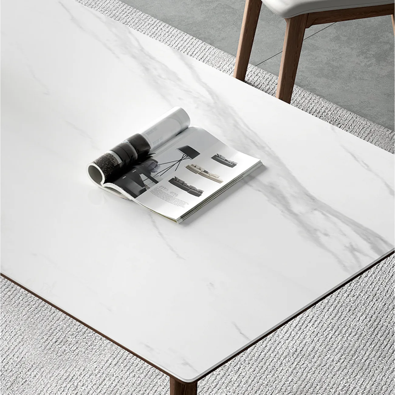 Современный минималистичный обеденный стол Lalume AR21257-23 Современный минималистичный обеденный стол Lalume AR21257-23