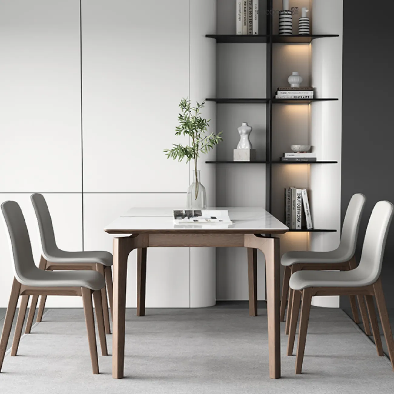 Современный минималистичный обеденный стол Lalume AR21257-23 Современный минималистичный обеденный стол Lalume AR21257-23