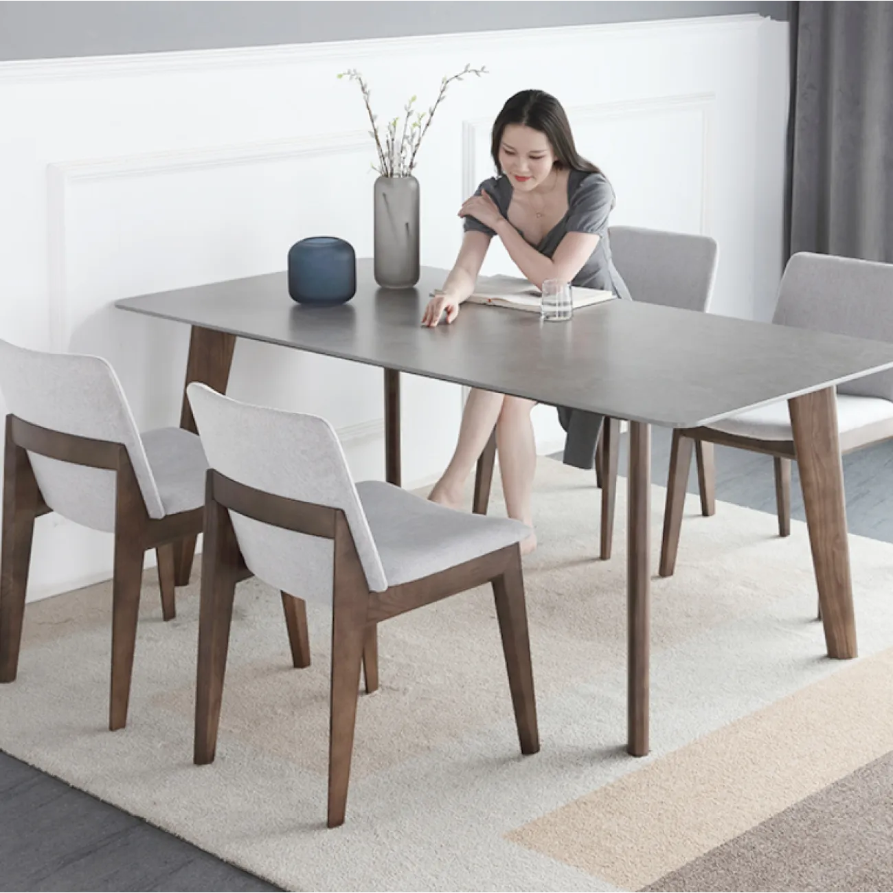 Современный обеденный стул из ясеня LaLume AR21246-23