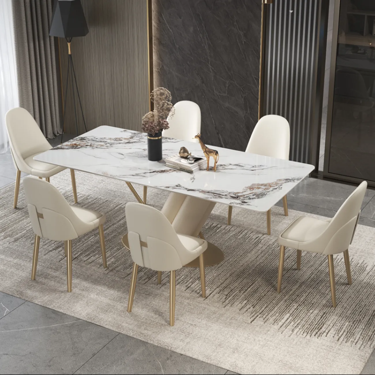 Легкий обеденный стул LaLume AR21258-23 из искусственной кожи