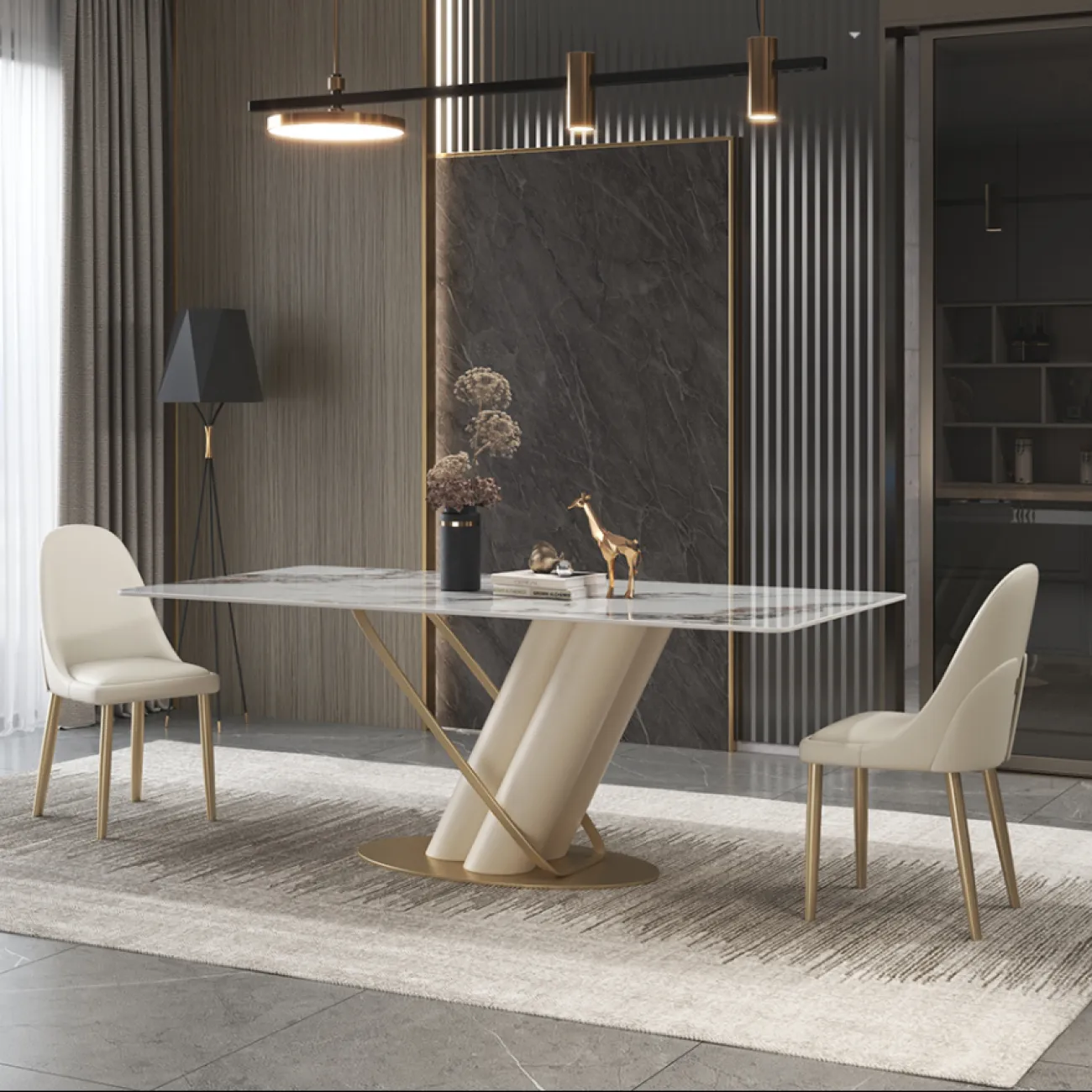 Легкий обеденный стул LaLume AR21258-23 из искусственной кожи