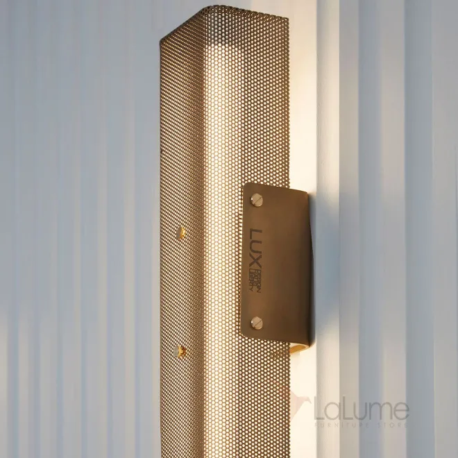 Настенный бронзовый светильник из металлический сетки Koenig 