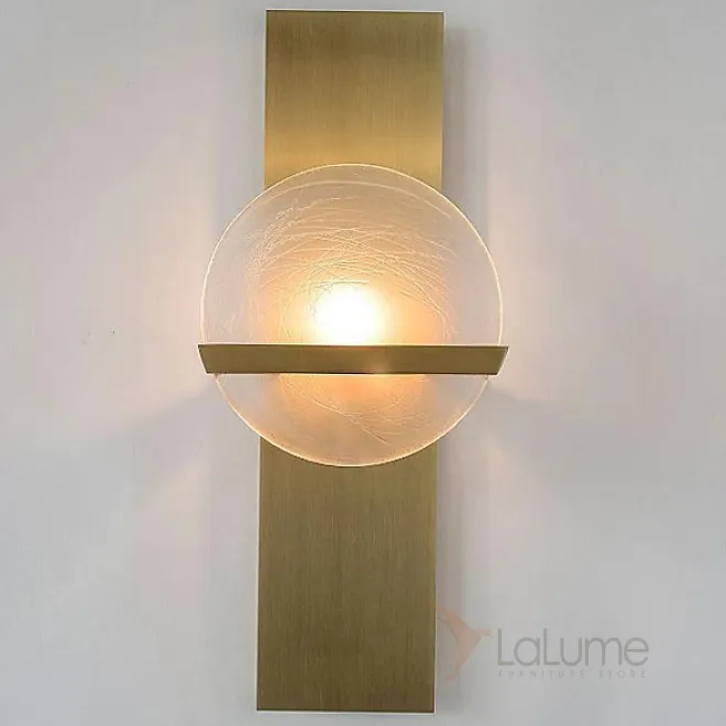 Современный простой акриловый круглый кованый настенный светильник Fiesta