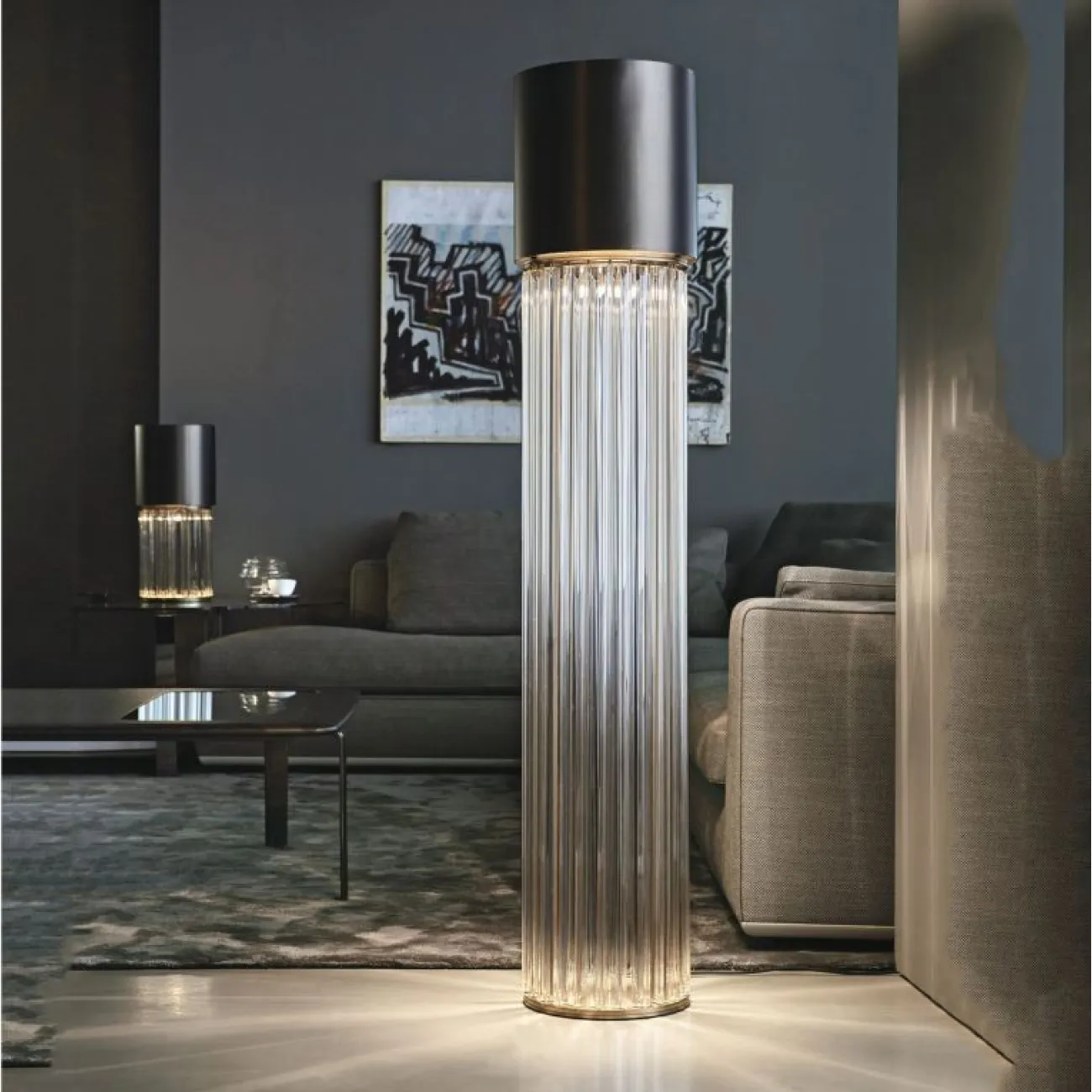 Современный минималистский хрустальный торшер Flemming