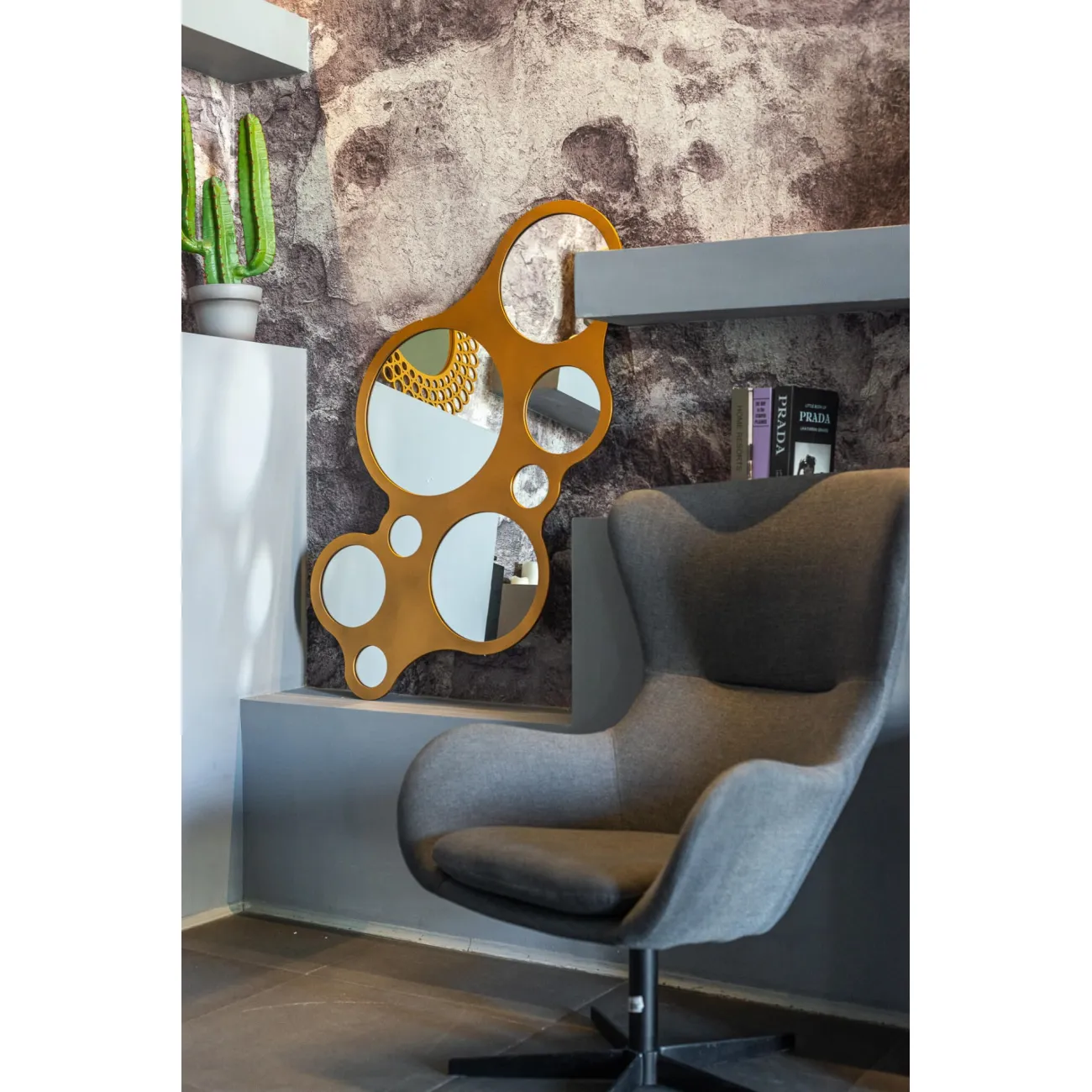 Зеркало Round Eyes Gold от LaLume