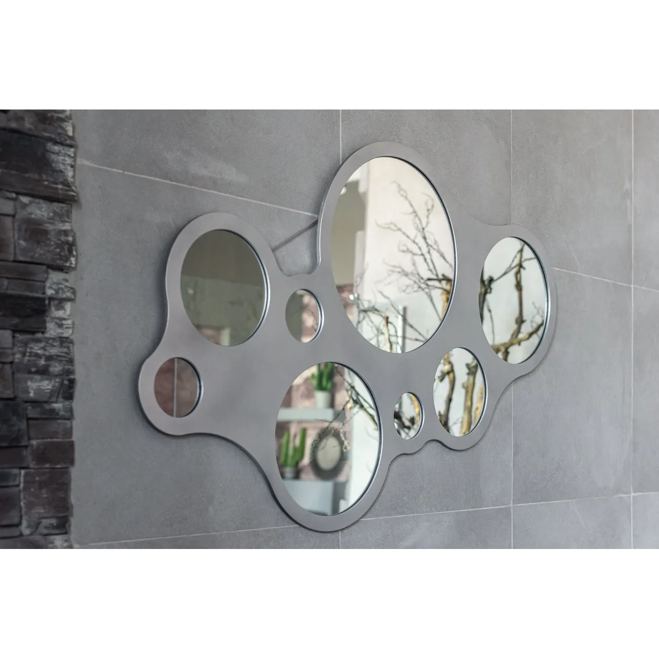 Зеркало Round Eyes Silver от LaLume