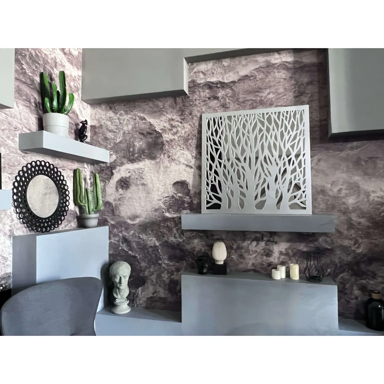 Зеркало Trees Silver от LaLume Зеркало Trees Silver от LaLume