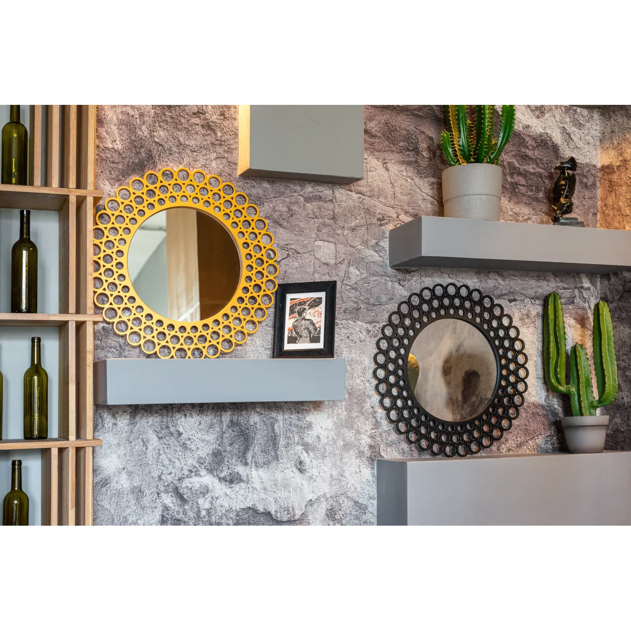 Зеркало Backbone Black от LaLume