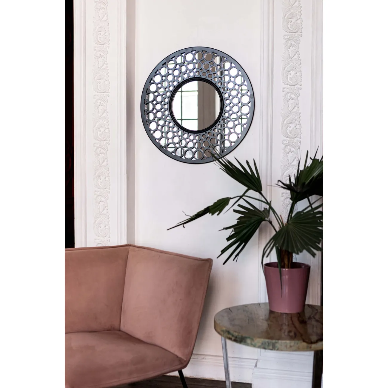 Зеркало Round Black от LaLume