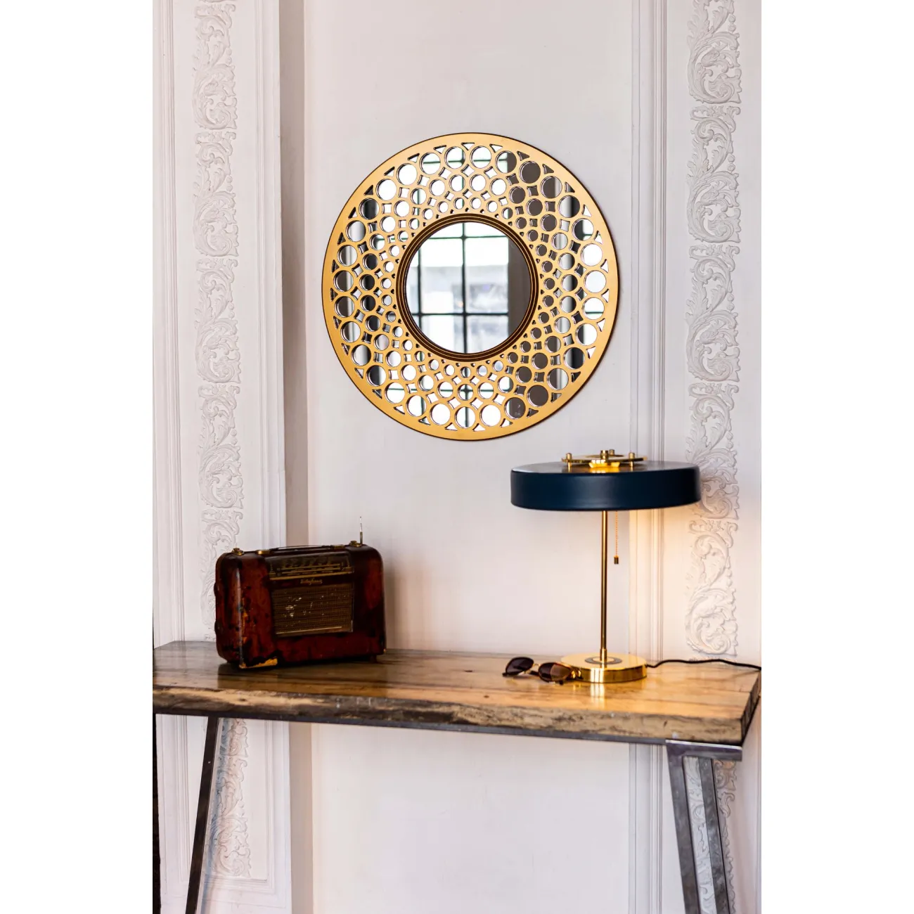 Зеркало Round Gold от LaLume