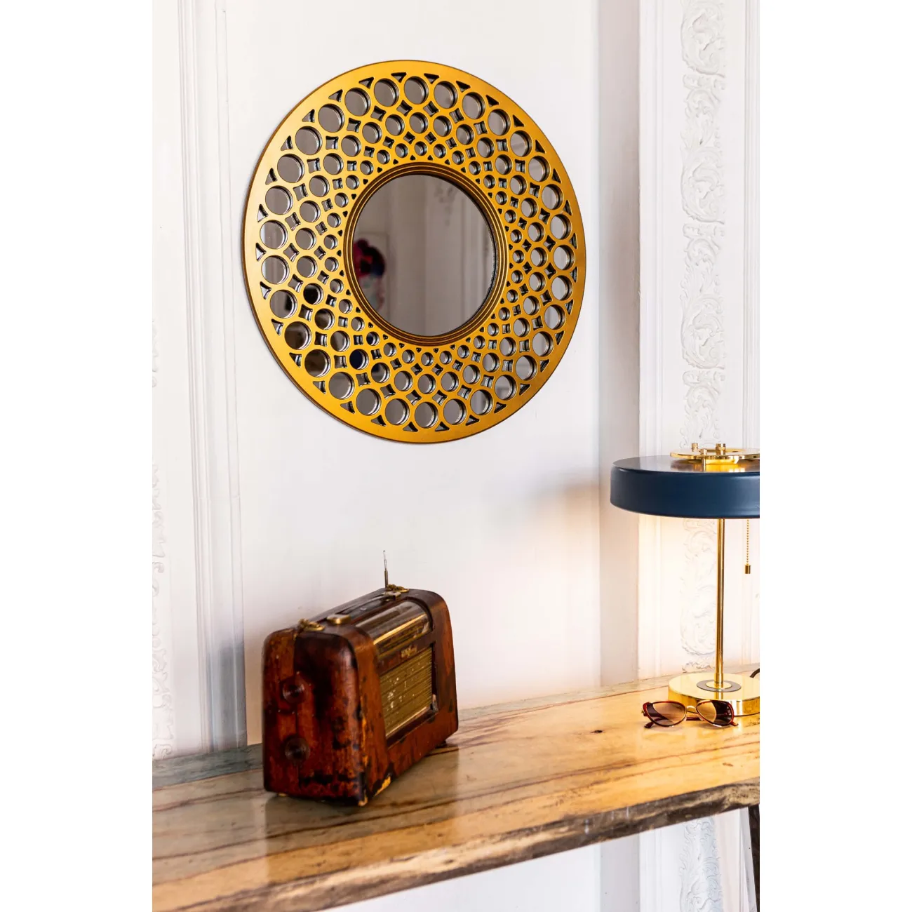 Зеркало Round Gold от LaLume