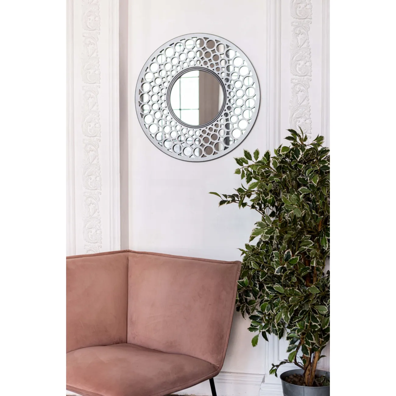 Зеркало Round Silver от LaLume Зеркало Round Silver от LaLume