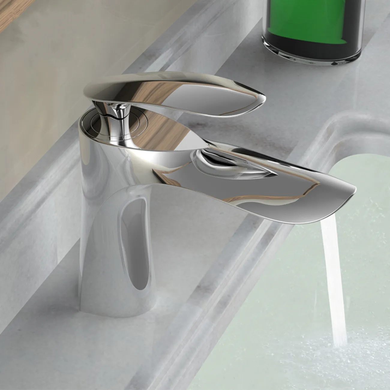 Современный латунный смеситель для ванной комнаты LaLume MB20495-23 Современный латунный смеситель для ванной комнаты LaLume MB20495-23