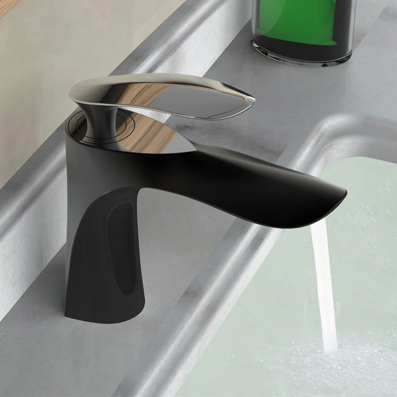 Современный латунный смеситель для ванной комнаты LaLume MB20495-23 Современный латунный смеситель для ванной комнаты LaLume MB20495-23