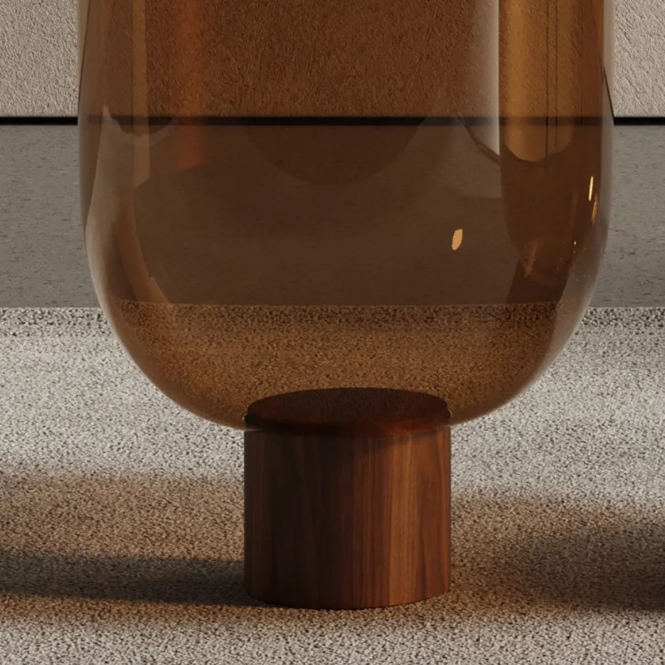 Стеклянный журнальный столик из массива дерева Tide Leader 35737-29