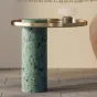 Небольшой мраморный приставной столик Tide Leader 35741-29