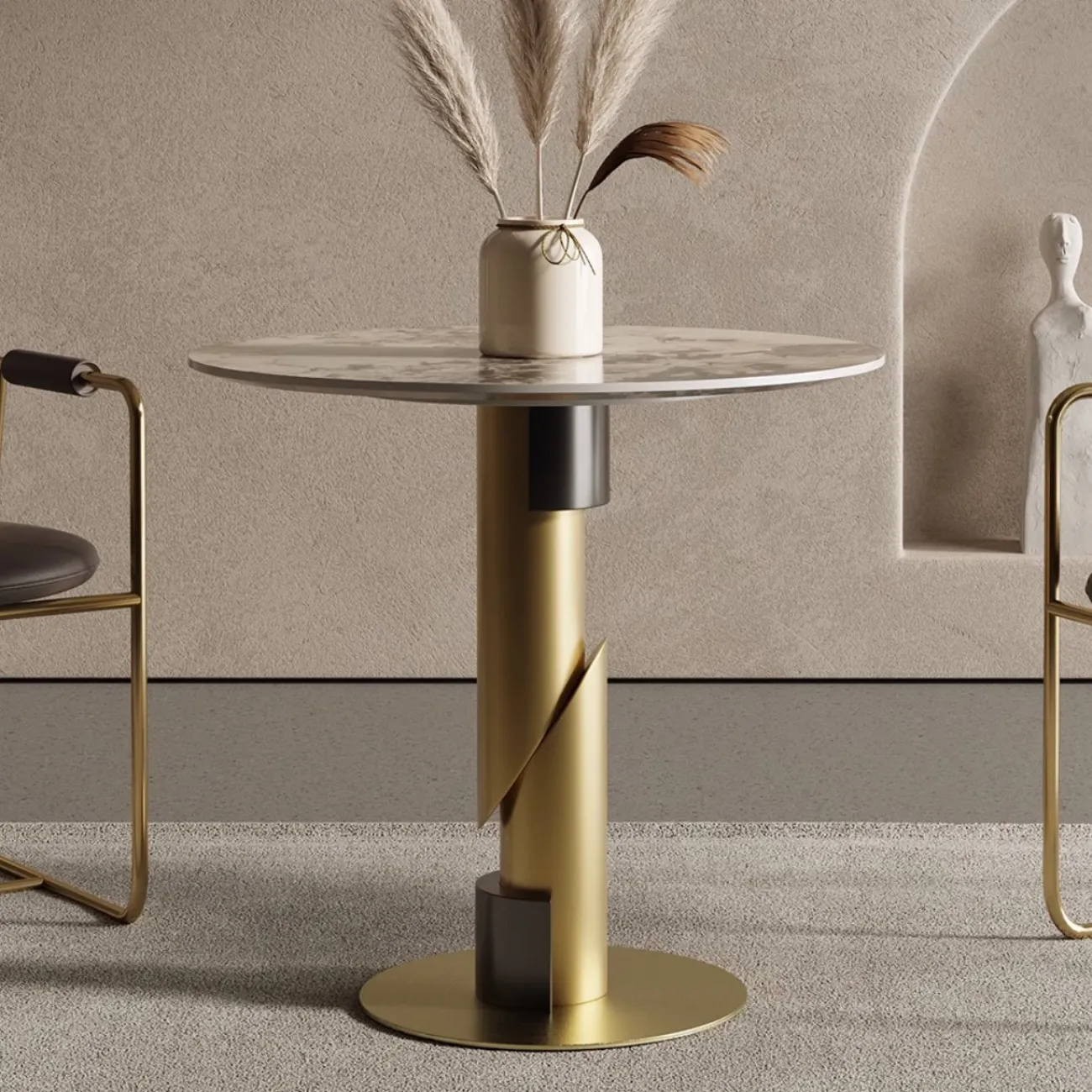 Круглый стол из натурального камня Tide Leader 35742-29 Круглый стол из натурального камня Tide Leader 35742-29