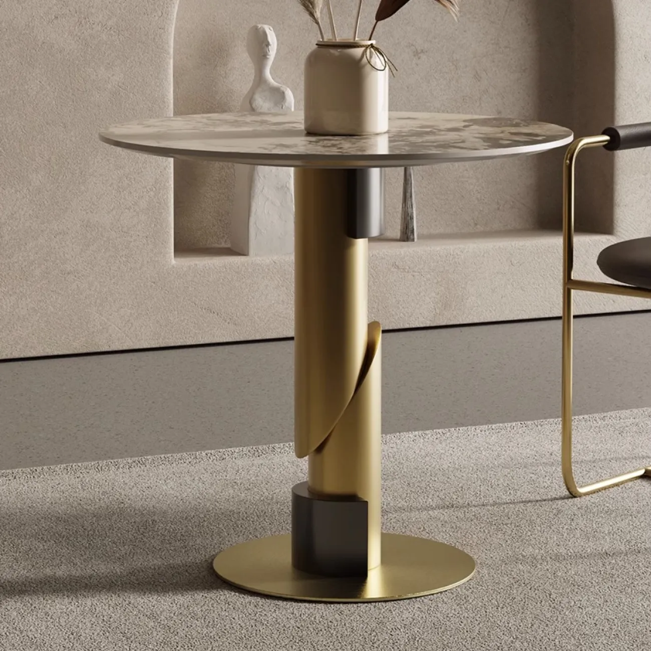 Круглый стол из натурального камня Tide Leader 35742-29 Круглый стол из натурального камня Tide Leader 35742-29