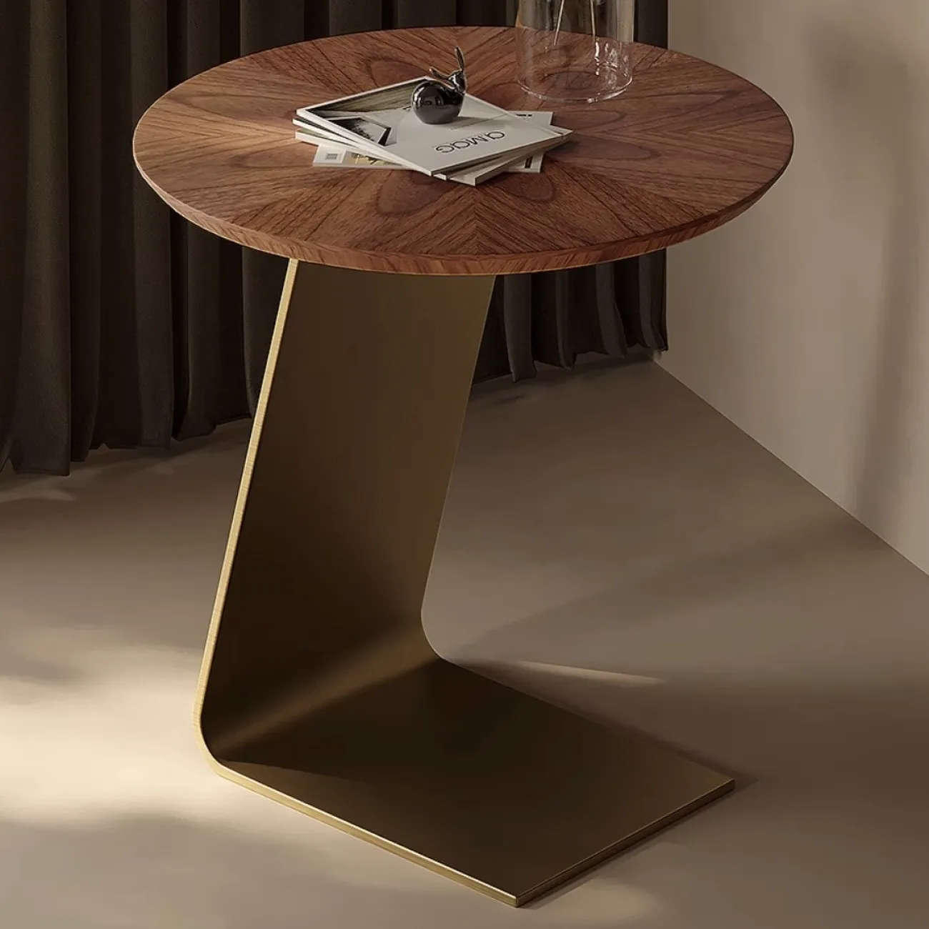 Роскошный приставной столик с-образной формы Tide Leader 35744-29 Роскошный приставной столик с-образной формы Tide Leader 35744-29