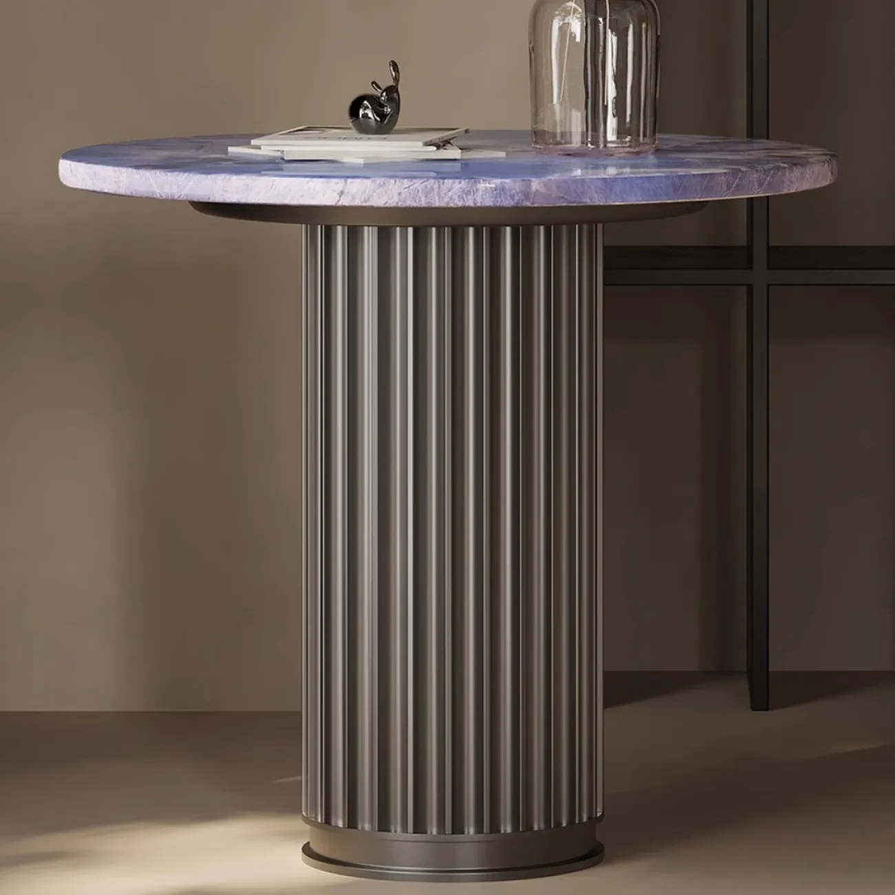 Мраморный приставной столик в минималистском цвете Tide Leader 35745-29 Мраморный приставной столик в минималистском цвете Tide Leader 35745-29