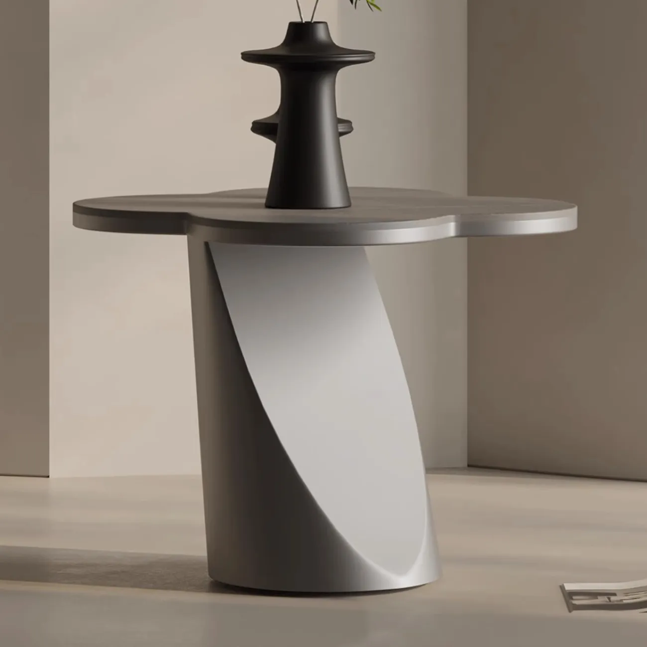 Роскошный приставной столик особой формы Tide Leader 35746-29