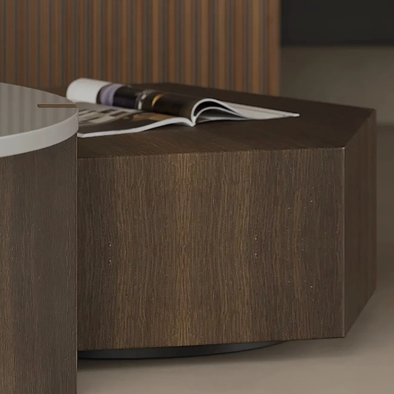 Современный журнальный столик из массива дерева Tide Leader 35747-29