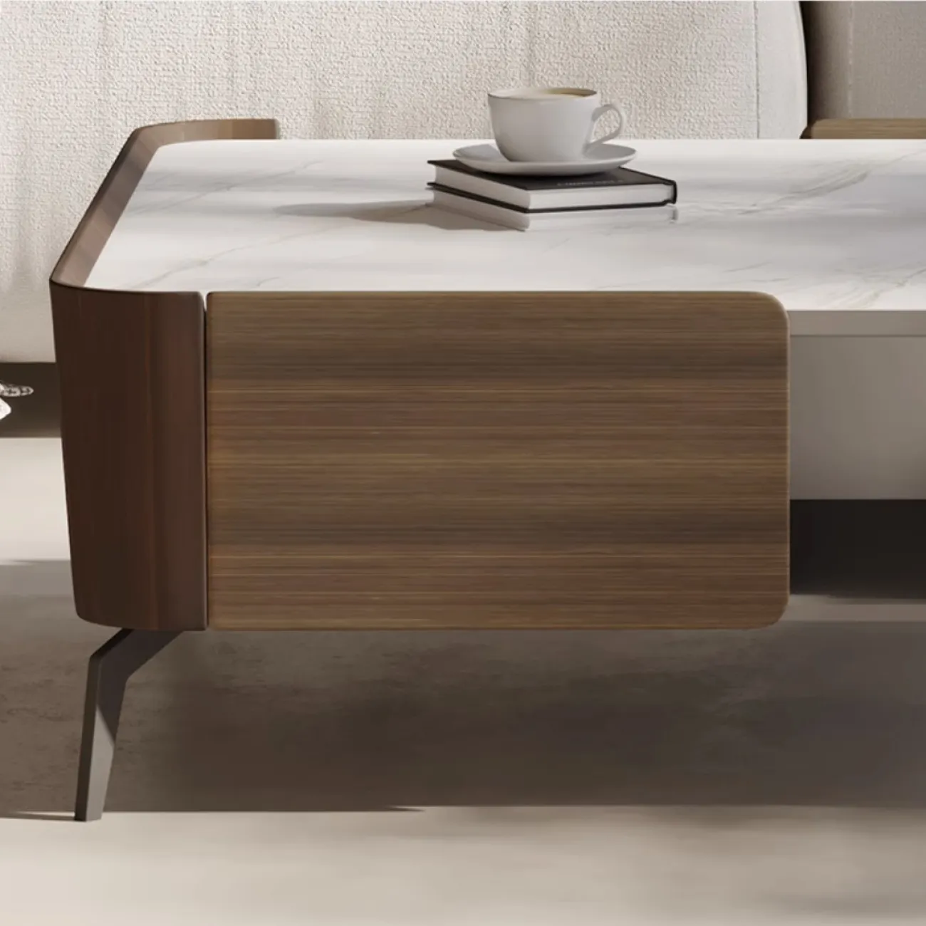 Небольшой журнальный столик из орехового дерева Tide Leader 35749-29