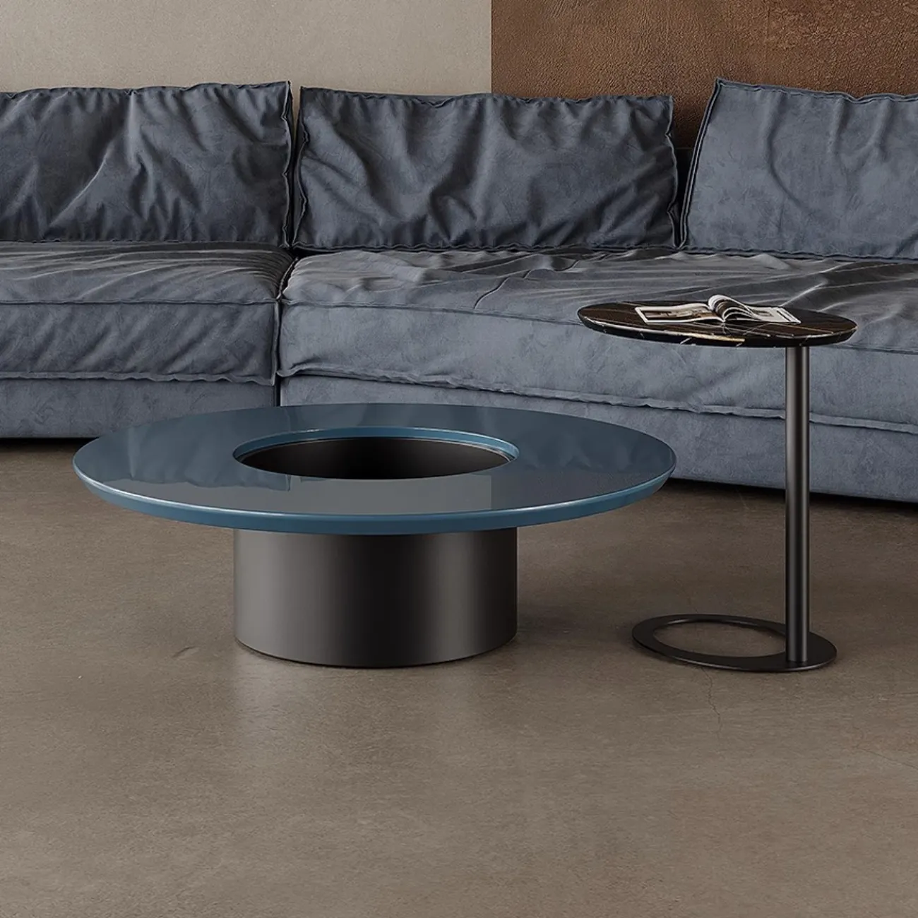 Итальянский круглый журнальный столик Tide Leader 35750-29