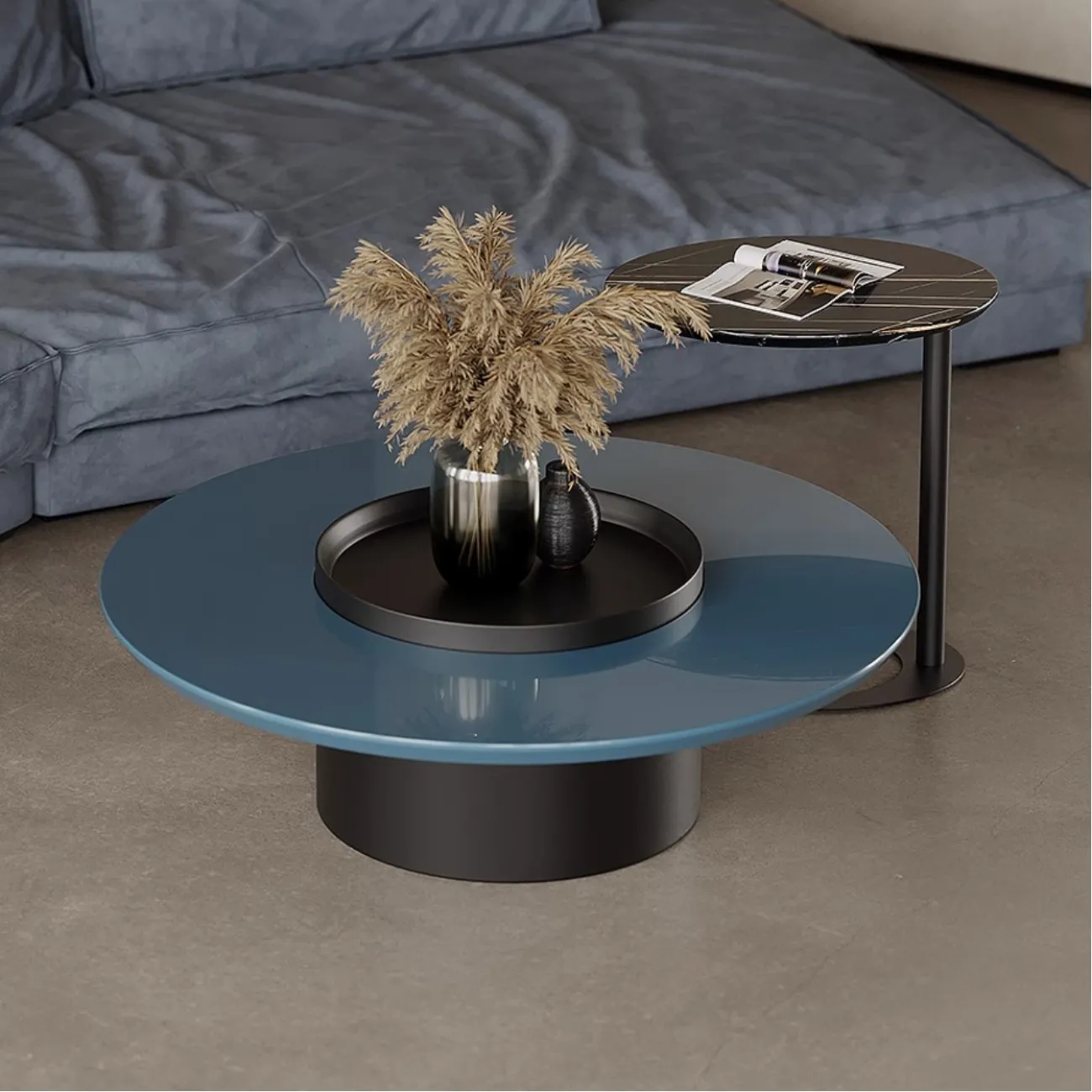 Итальянский круглый журнальный столик Tide Leader 35750-29