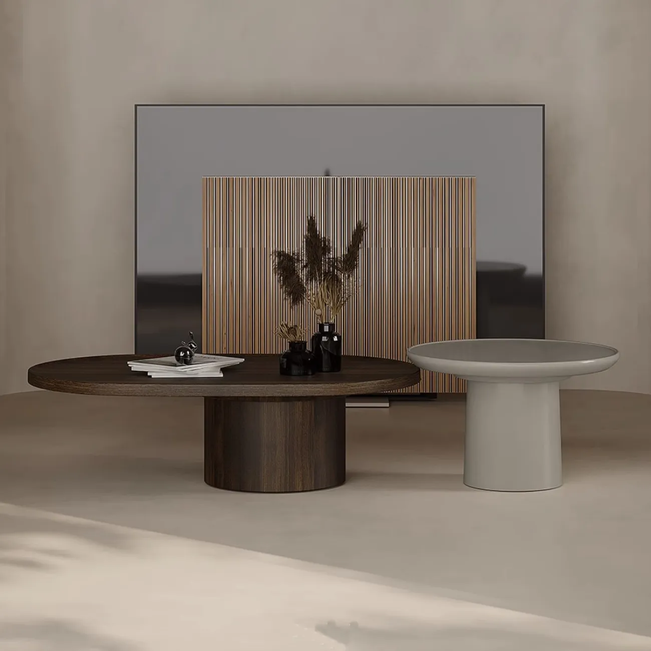 Дизайнерский журнальный столик в стиле Ваби-саби Tide Leader 35751-29 Дизайнерский журнальный столик в стиле Ваби-саби Tide Leader 35751-29