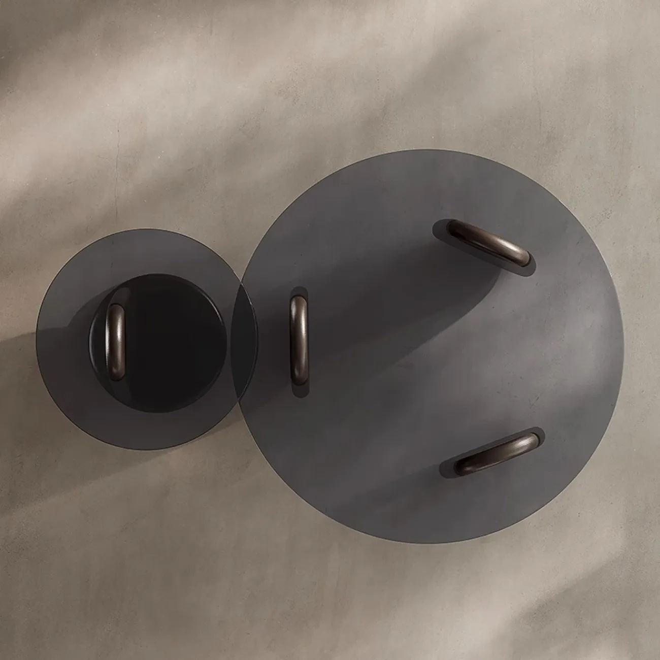 Журнальный столик из закаленного стекла в стиле Ваби-саби Tide Leader 35753-29