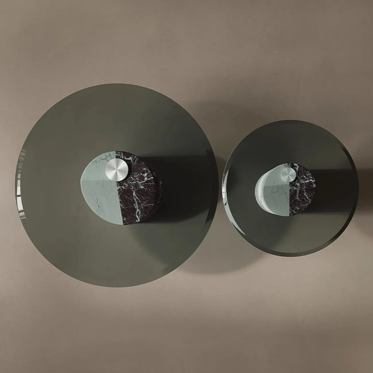 Изысканный журнальный столик с  закаленным стеклом Tide Leader 35755-29