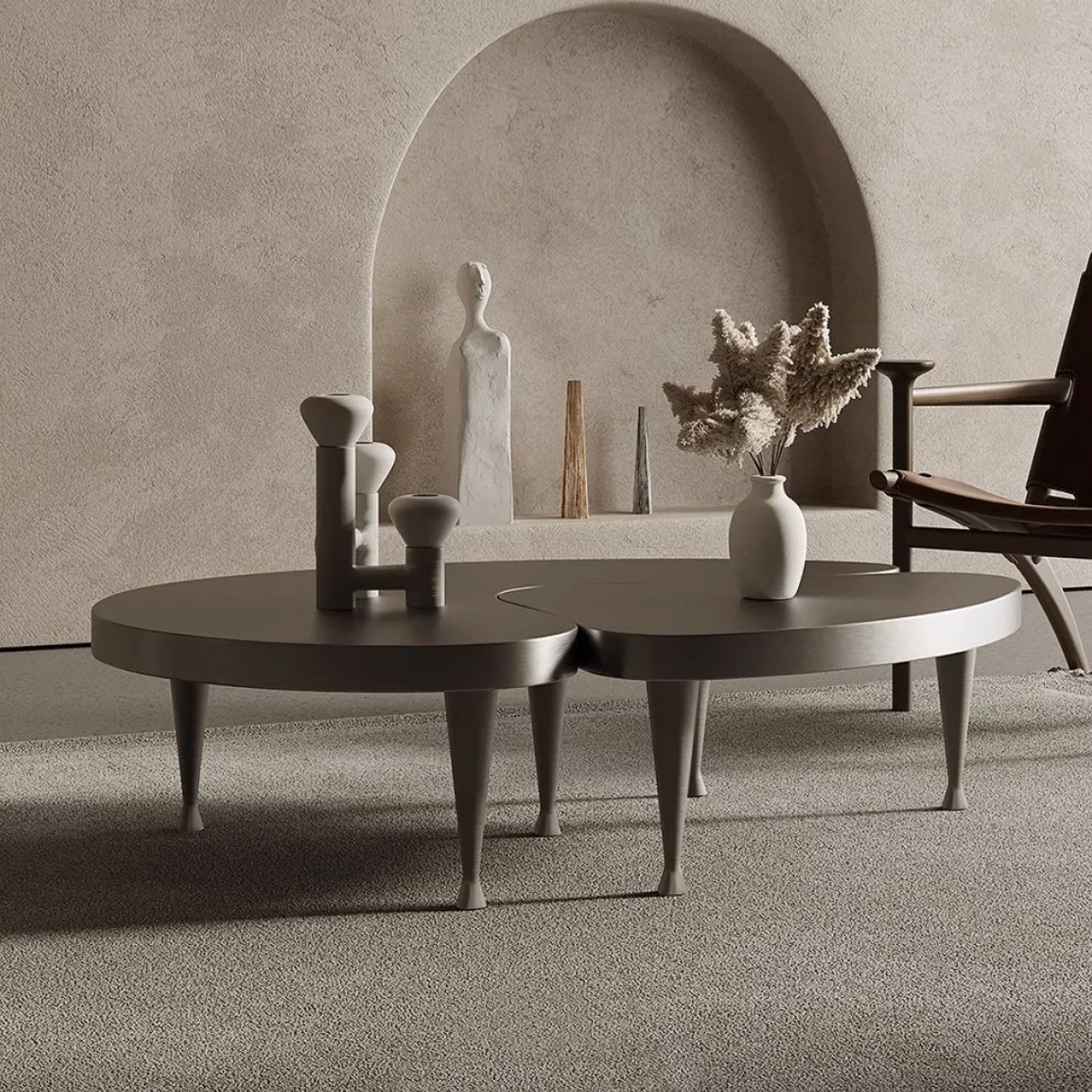 Журнальный столик специальной формы из нержавеющей стали Tide Leader 35756-29